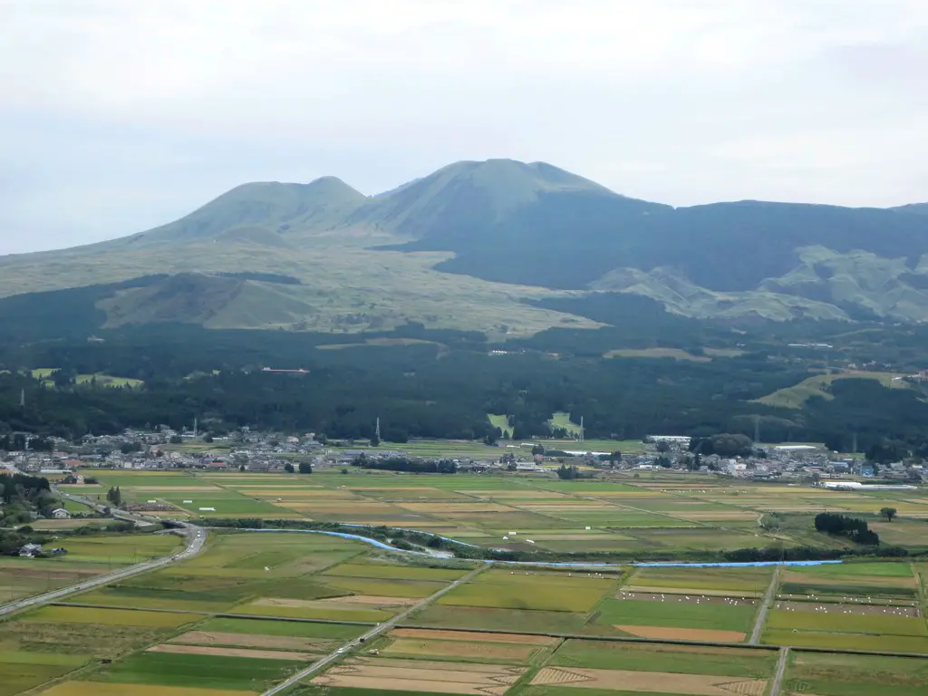 Mount Aso on Kyushu Island 