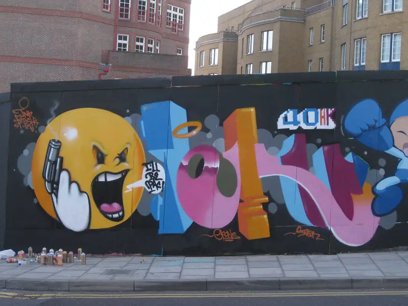 An Otaku inspired graffiti in Brighton