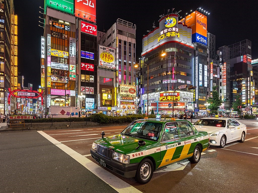 Nighttime Taxi Japan
