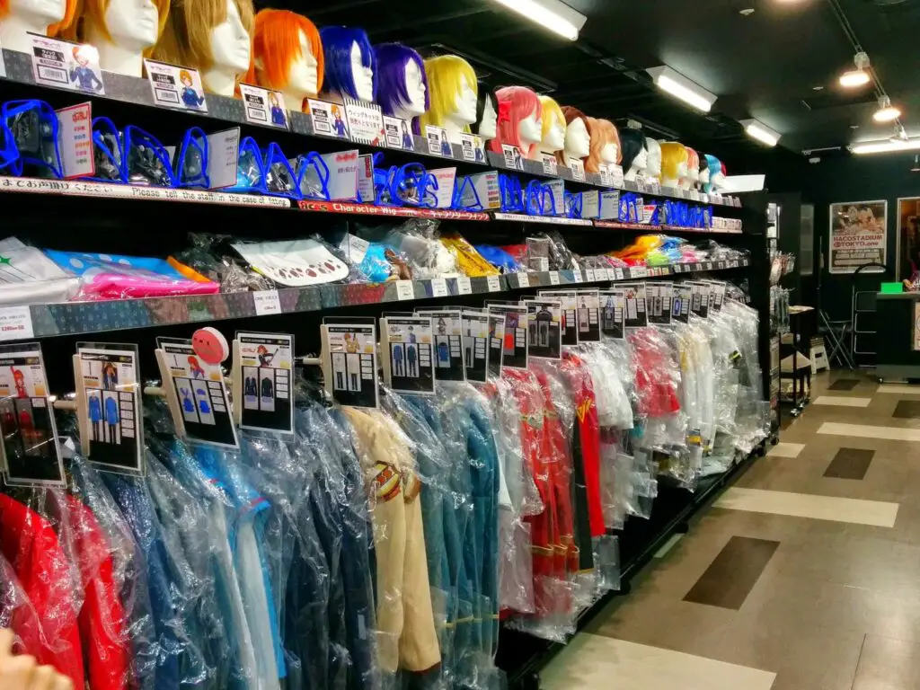 Inside a Cosplay store in Akihabara