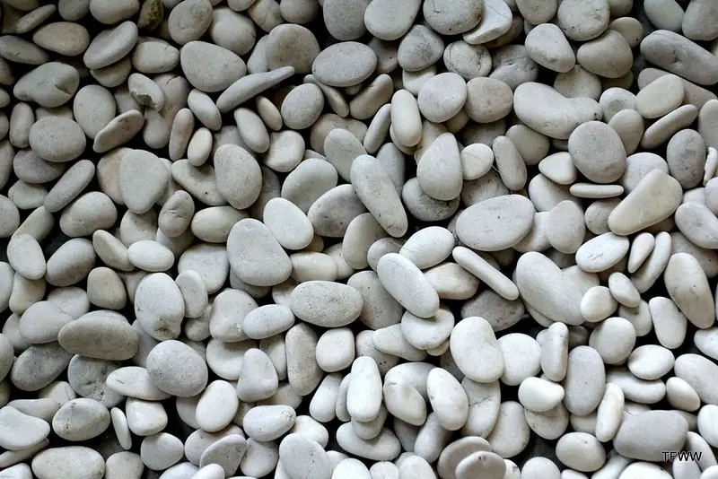 White pebbles. Photo by the_gunners_00 on www.flickr.com.