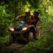 Man and woman Riding and ATV